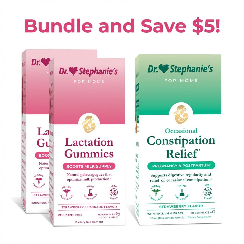 💗 Lactation Gummies (2 Pack) + Constipation Pack Bundle 