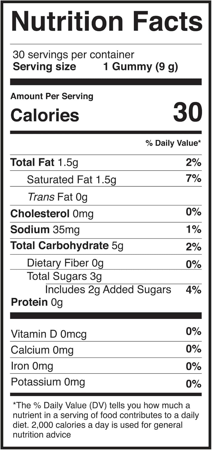C60 Power C60 Gummies - Natural Wellness Support for Men & Women, 99.99% Pure Sublimated Carbon Fullerenes, Promotes Energy, Mental Clarity, & Stamina - 30 Count Regular Cherry 30 Count (Pack of 1)