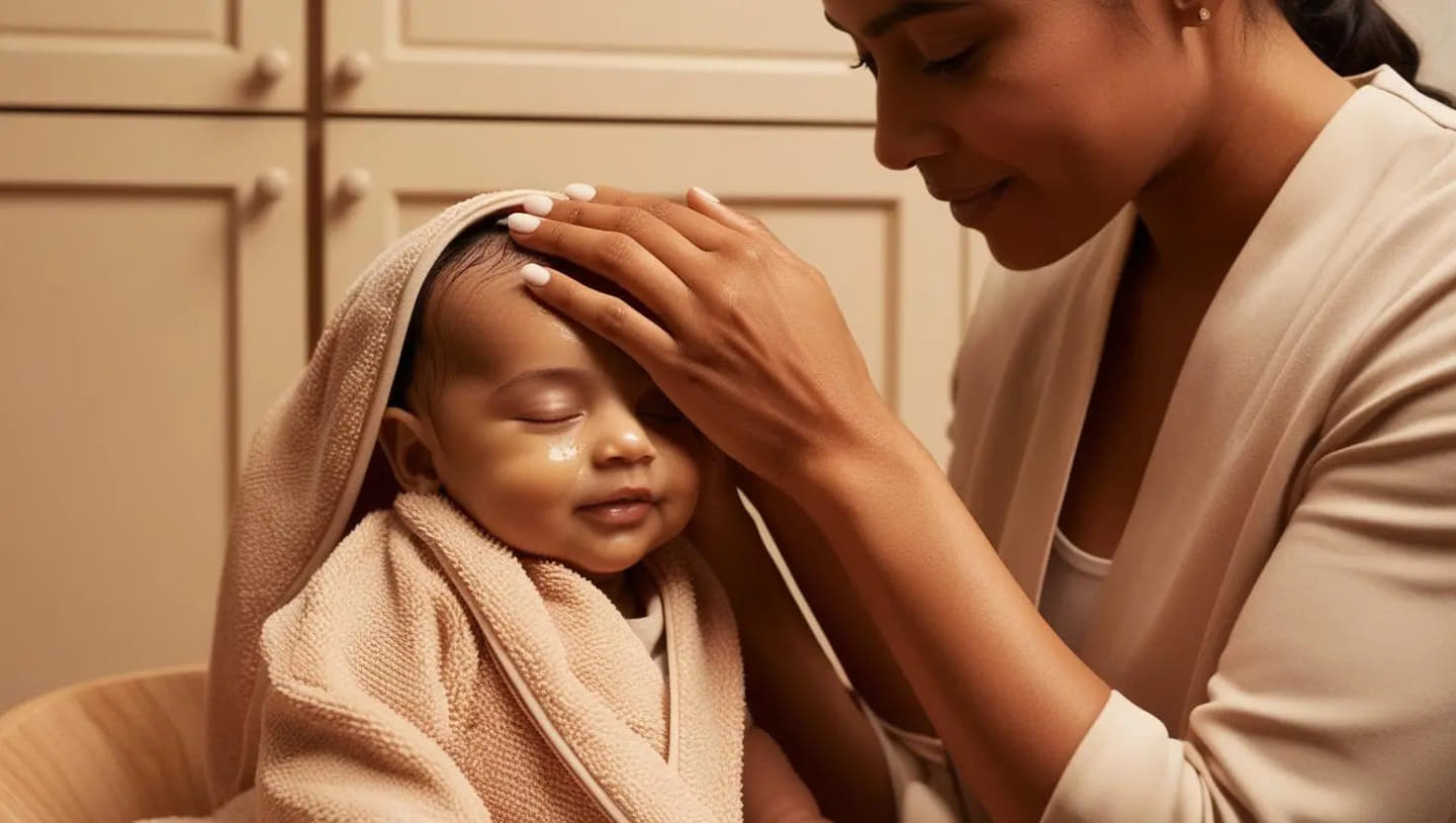 Calming Baby Massage Oil Lightweight Baby Oil with Sesame Oil, Ashwagandha & Lavender