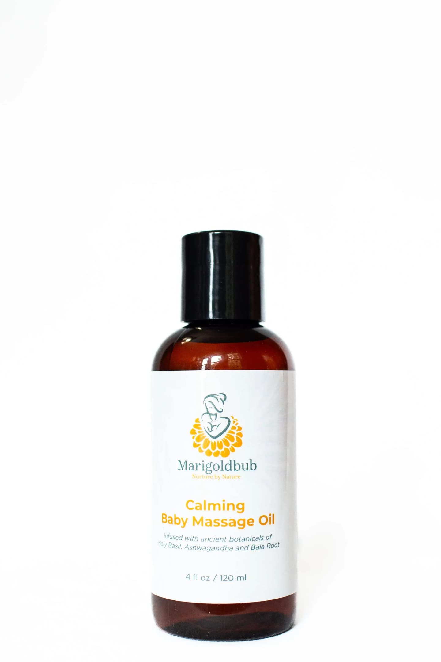 Calming Baby Massage Oil Lightweight Baby Oil with Sesame Oil, Ashwagandha & Lavender