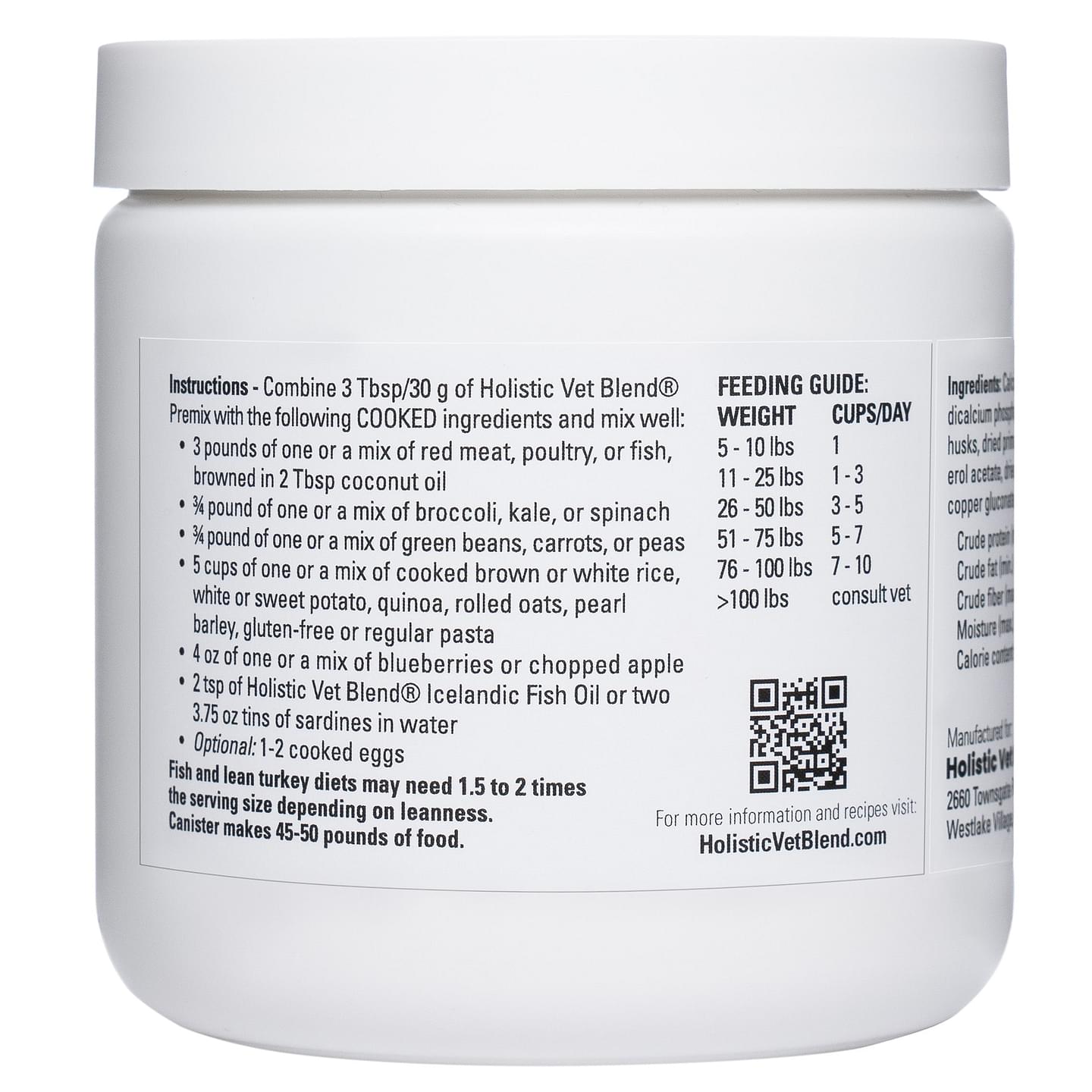 Canine Regular Premix with Grass-fed Beef Liver