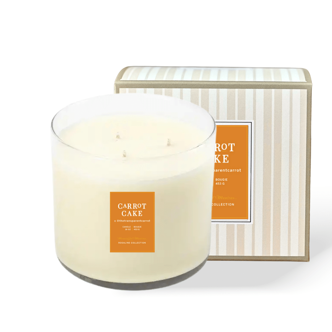 Carrot Cake x @TheTransparentCarrot Natural Candle 16oz 3-Wick