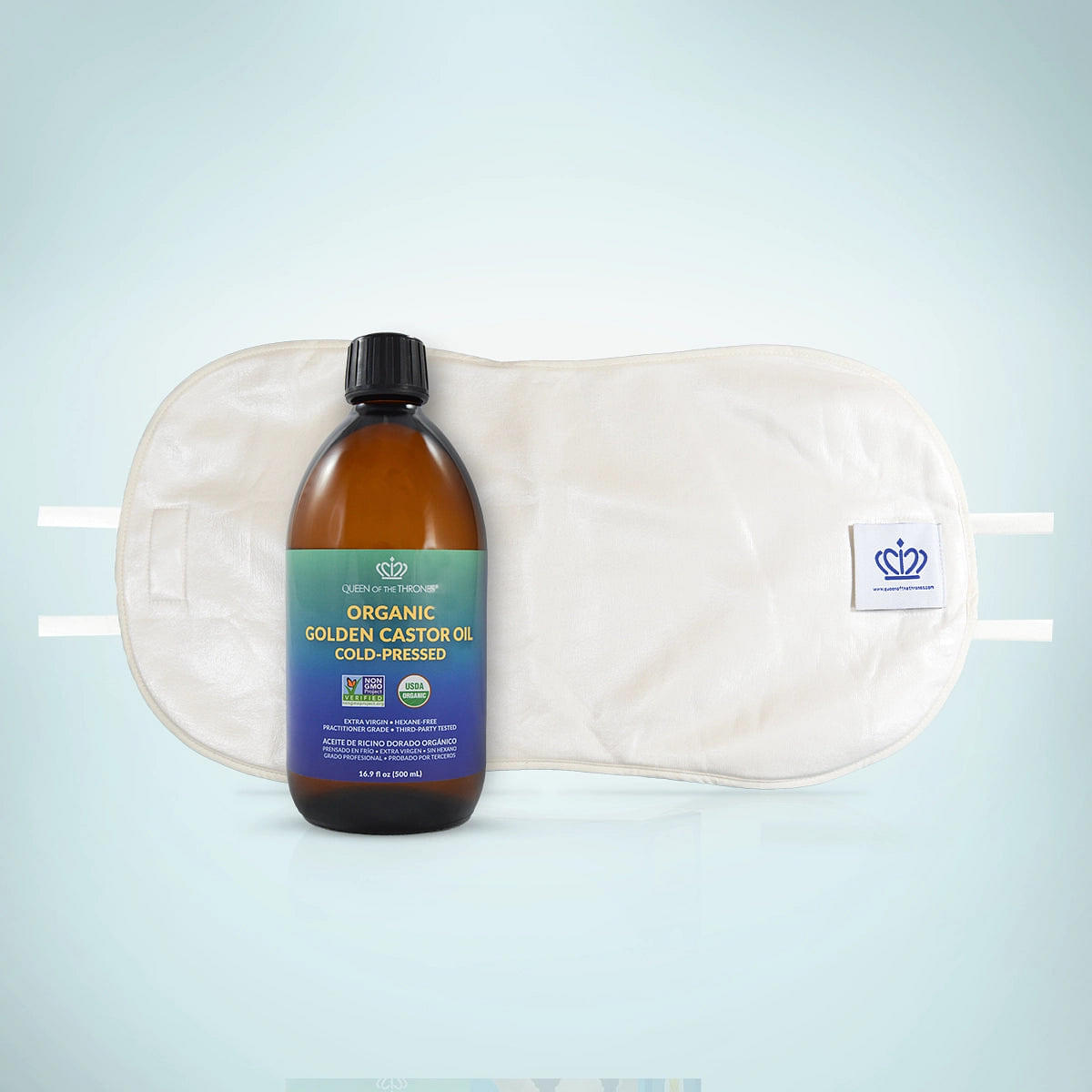 Castor Oil Pack Bundle for Pelvis