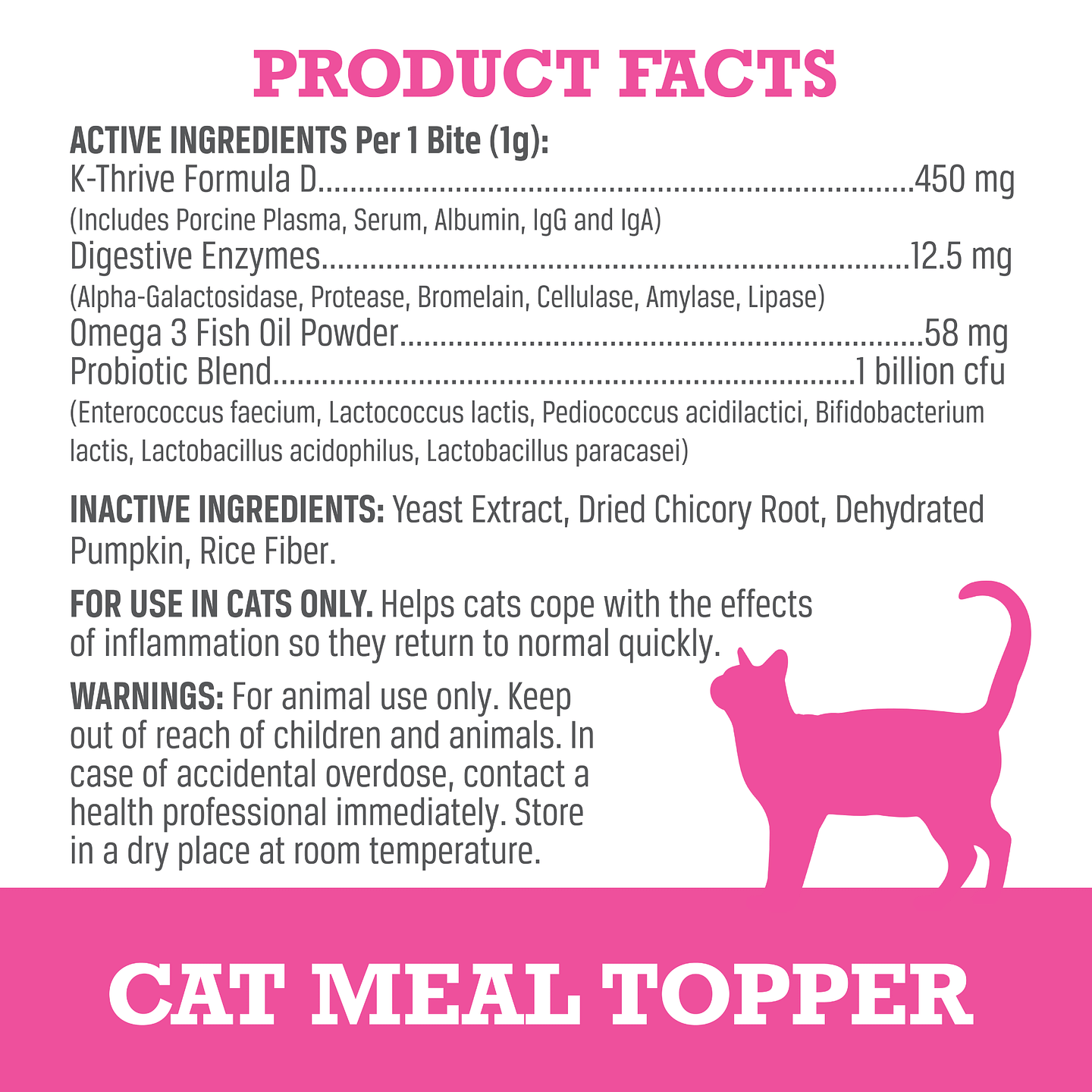 Cat Probiotic + Plasma Meal Topper