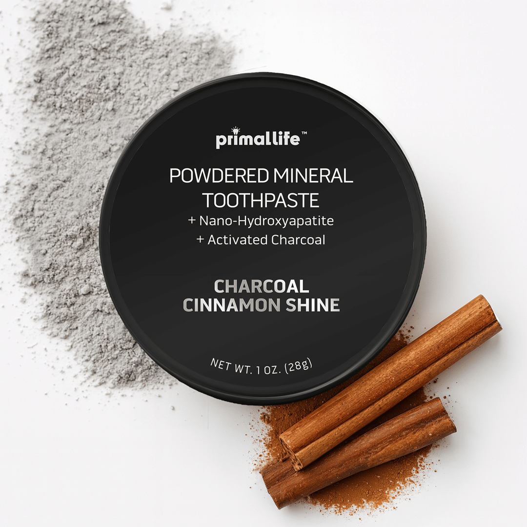 Charcoal Cinnamon Shine Powdered Mineral Toothpaste