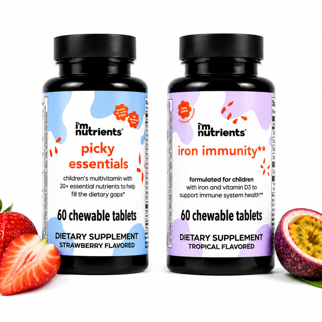 Picky Essentials + Iron Immunity Bundle – Complete Daily Nutrition and Immune Support for Growing Kids