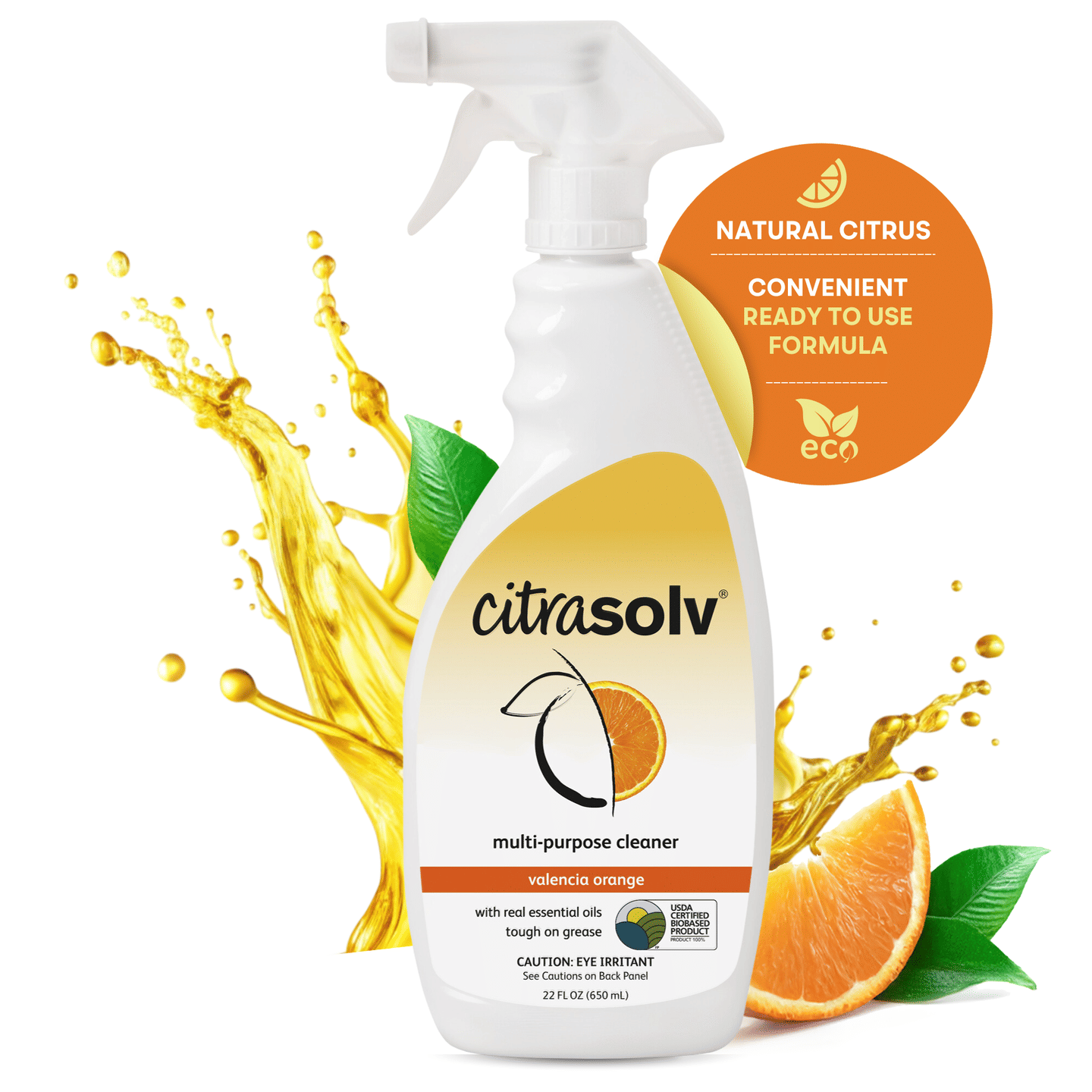 Citra Solv All Purpose Cleaning Spray Multi-Surface Cleaner Valencia Orange 22oz