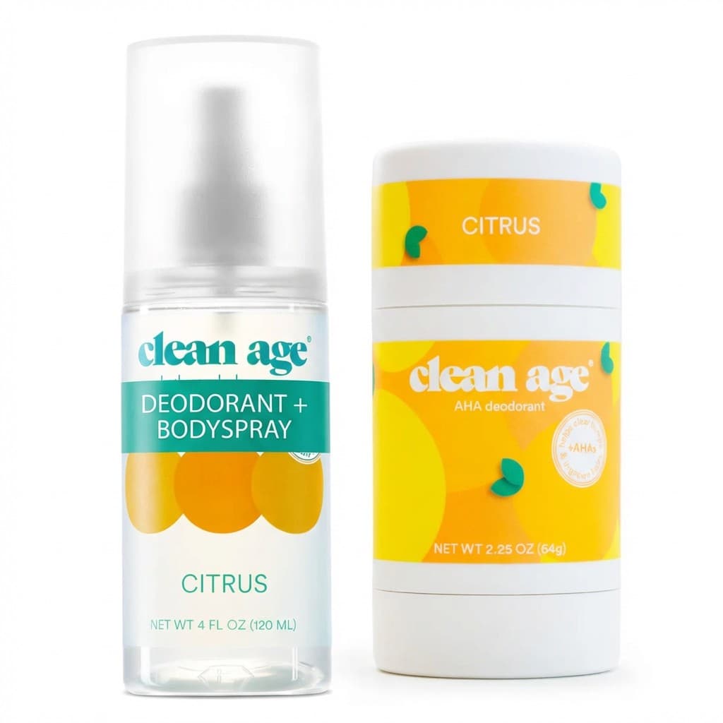 Citrus Glow Duo: AHA Deodorant + Body Spray Set