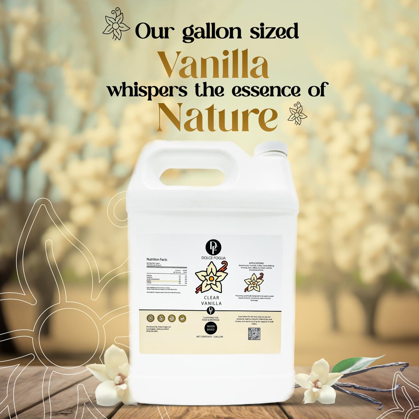 Clear Vanilla Flavoring Water Soluble
