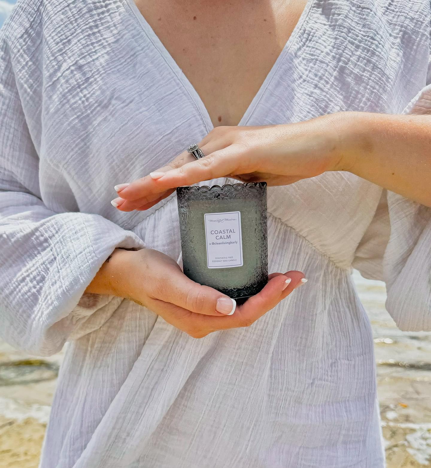 Coastal Calm x @CleanLivingKarly Natural Candle 8oz Kaia Collection
