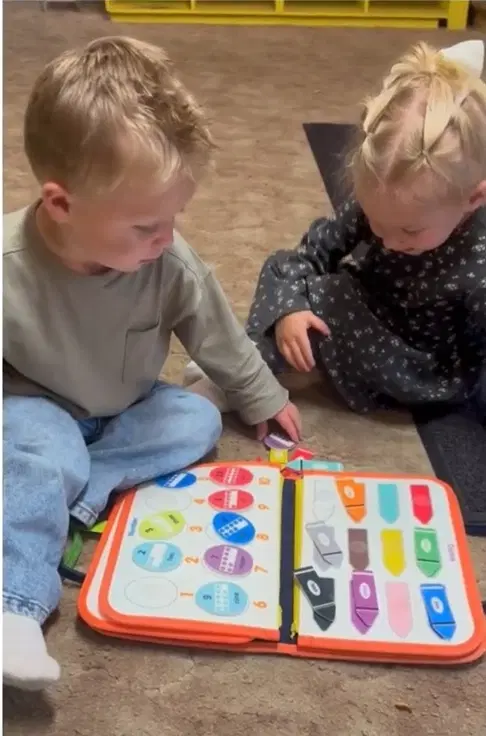 CoCoCore - Toddler Busy Book - Interactive Quiet Book for Toddlers with Velcro, Zipper & Button Activities - Learning Book for Ages 1-4