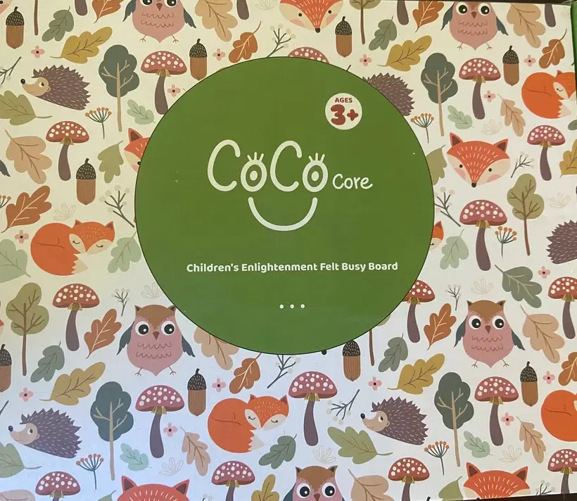 CoCoCore - Toddler Busy Book - Interactive Quiet Book for Toddlers with Velcro, Zipper & Button Activities - Learning Book for Ages 1-4