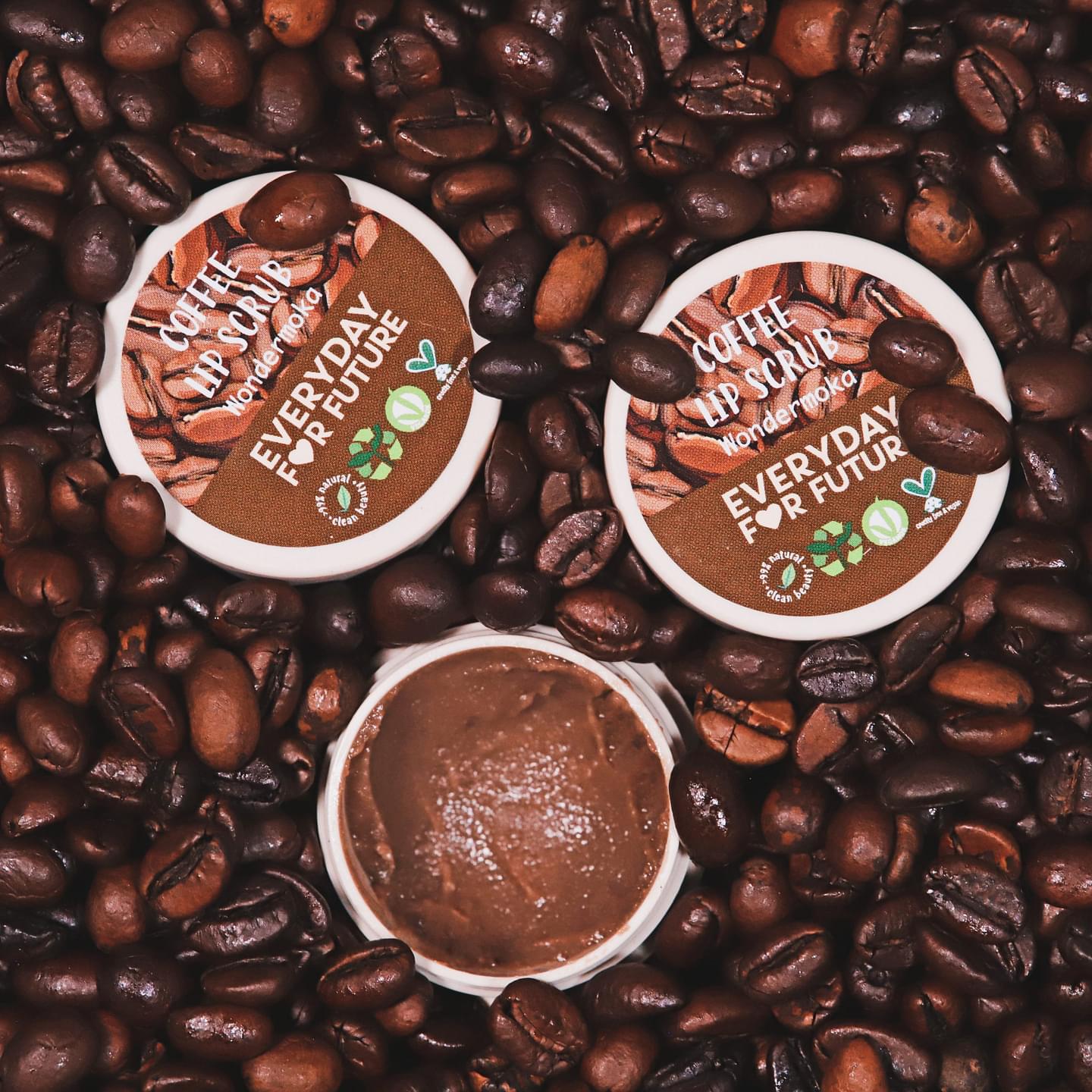Coffee Lip Scrub & Lip Balm Kit, Moisturizing image