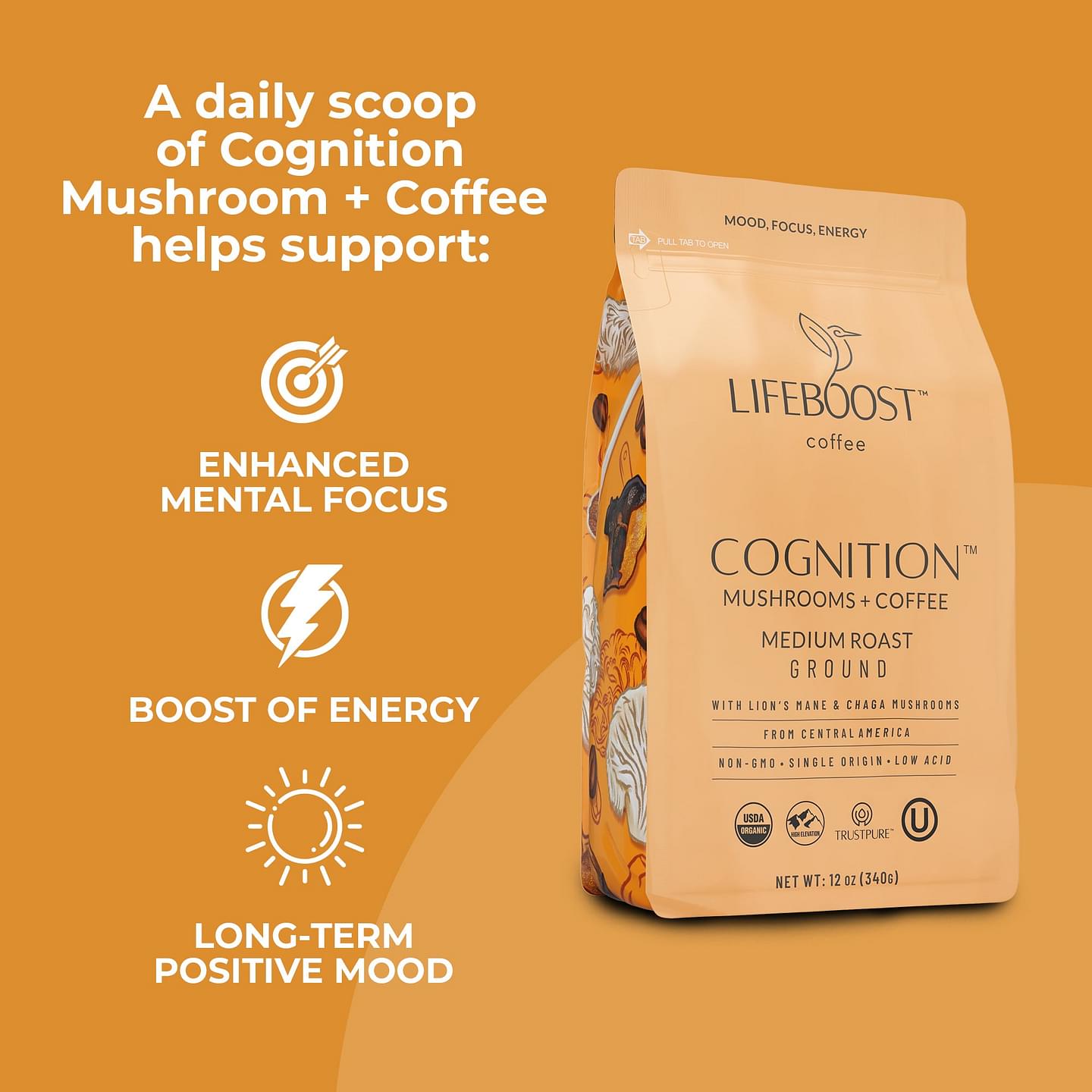 Cognition Mushroom Ground coffee