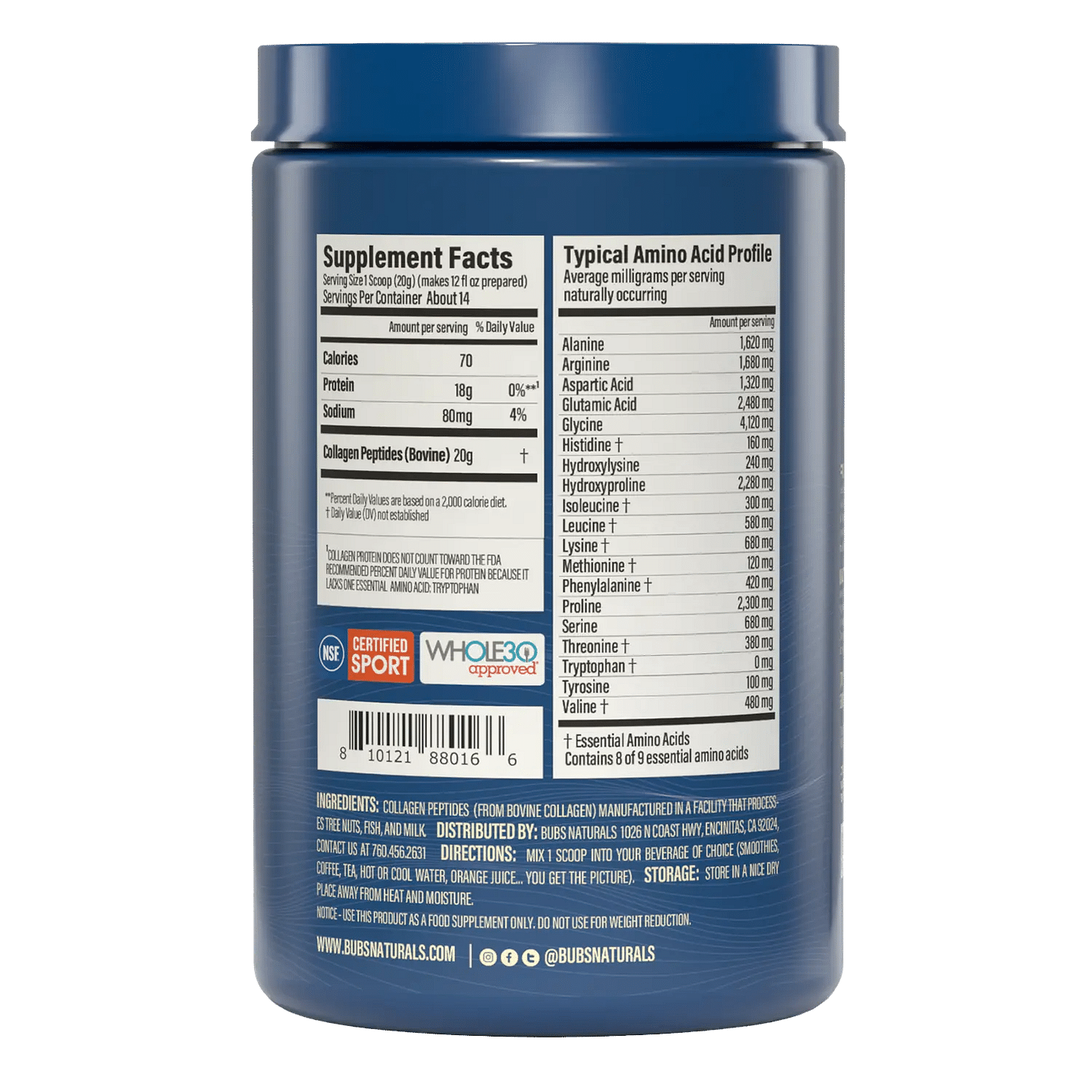 Collagen Peptides | 10oz Tub