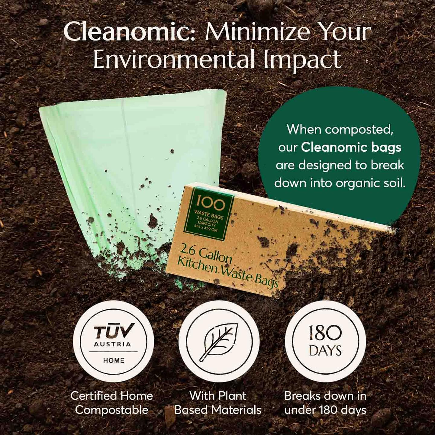 Compostable* 2.6-Gallon Trash Bags