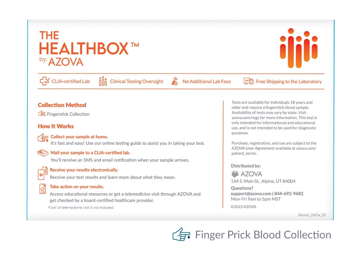 Comprehensive Wellness Test - At-Home Blood Test Kit with 50+ Biomarkers for Hormones, Heart Health, Metabolism, Inflammation & Nutrient Levels for Full Body Health Monitoring