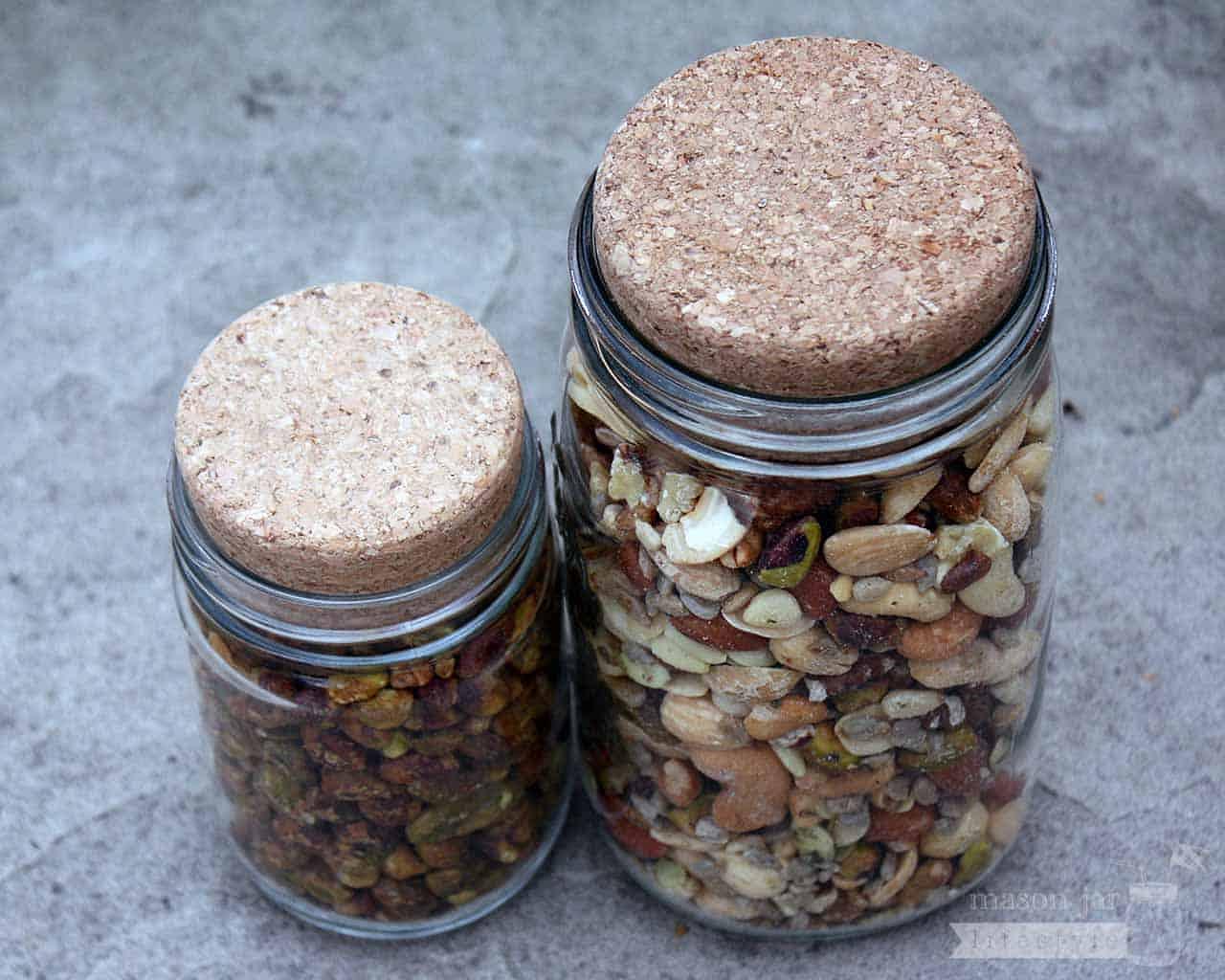 Cork Lid / Stopper for Mason Jars 4 Pack