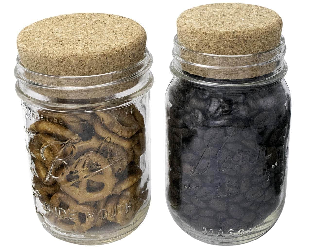 Cork Lid / Stopper for Mason Jars 4 Pack