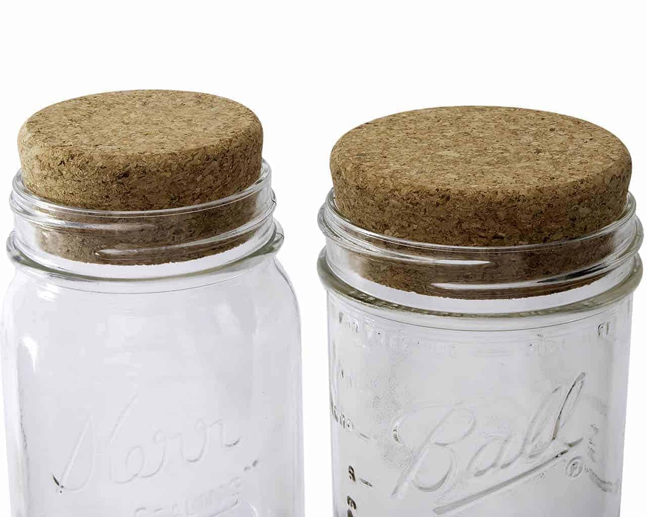 Cork Lid / Stopper for Mason Jars 4 Pack