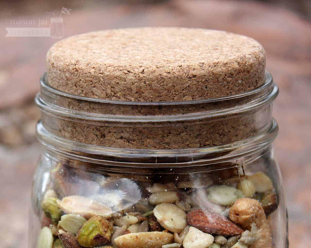 Cork Lid / Stopper for Mason Jars 4 Pack