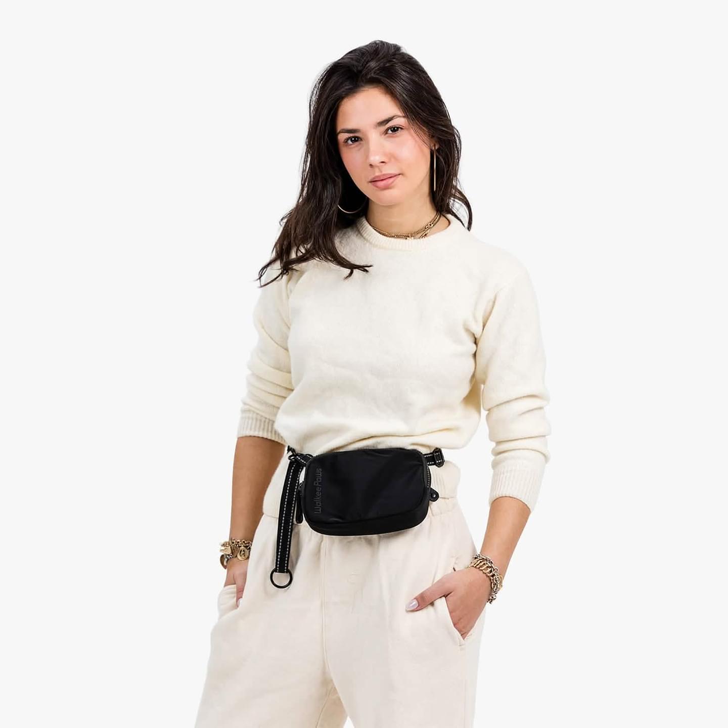 Cross Body Dog Walking Bag with Convertable Leash