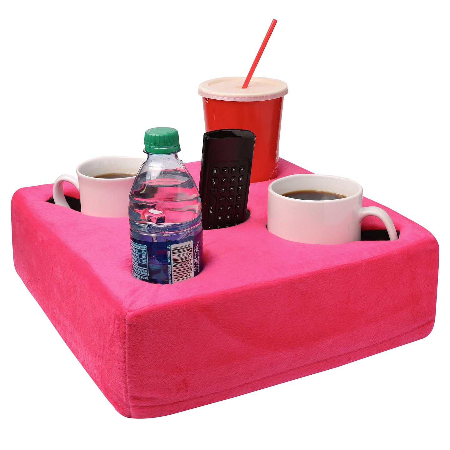 Cup Cozy Pillow 5 Hole Pink