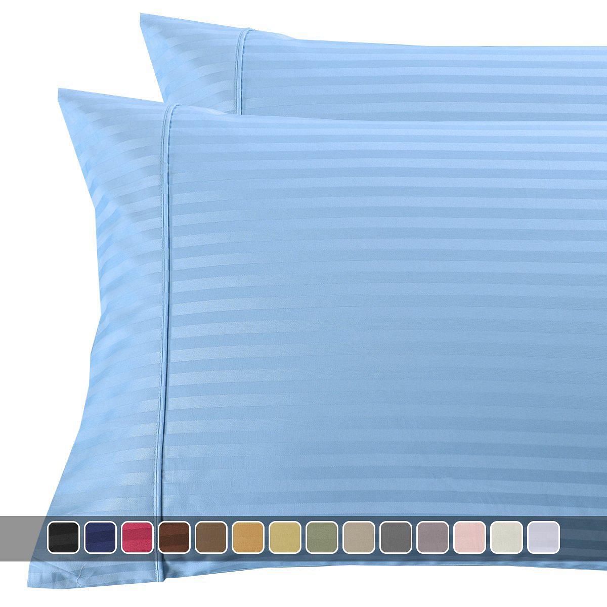 Damask Stripe 300 Thread Count Pillowcases
