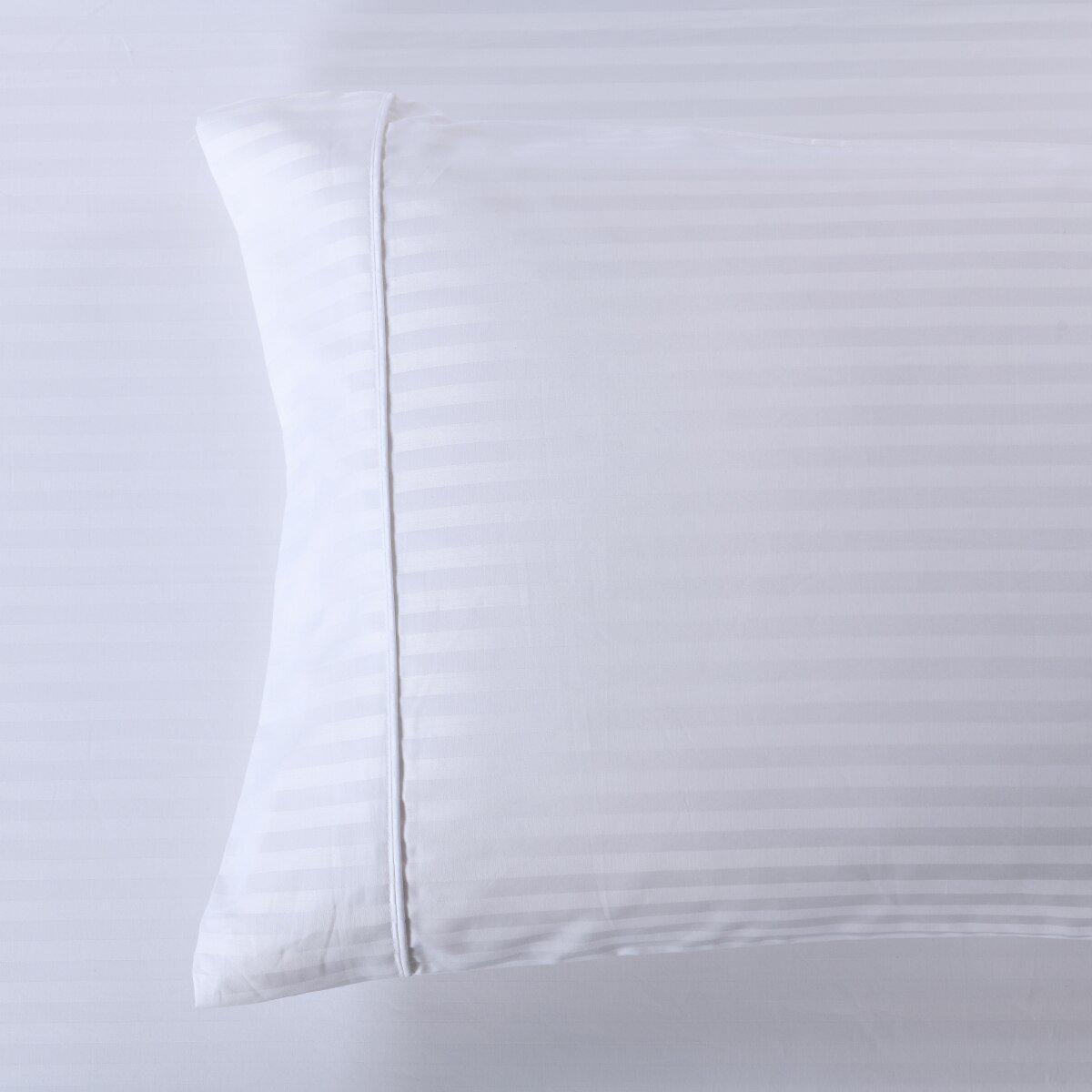 Damask Stripe 600 Thread Count Pillowcases (Pair)