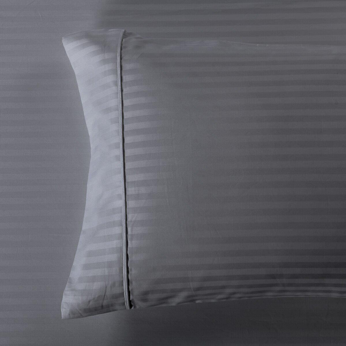 Damask Stripe 600 Thread Count Pillowcases (Pair)