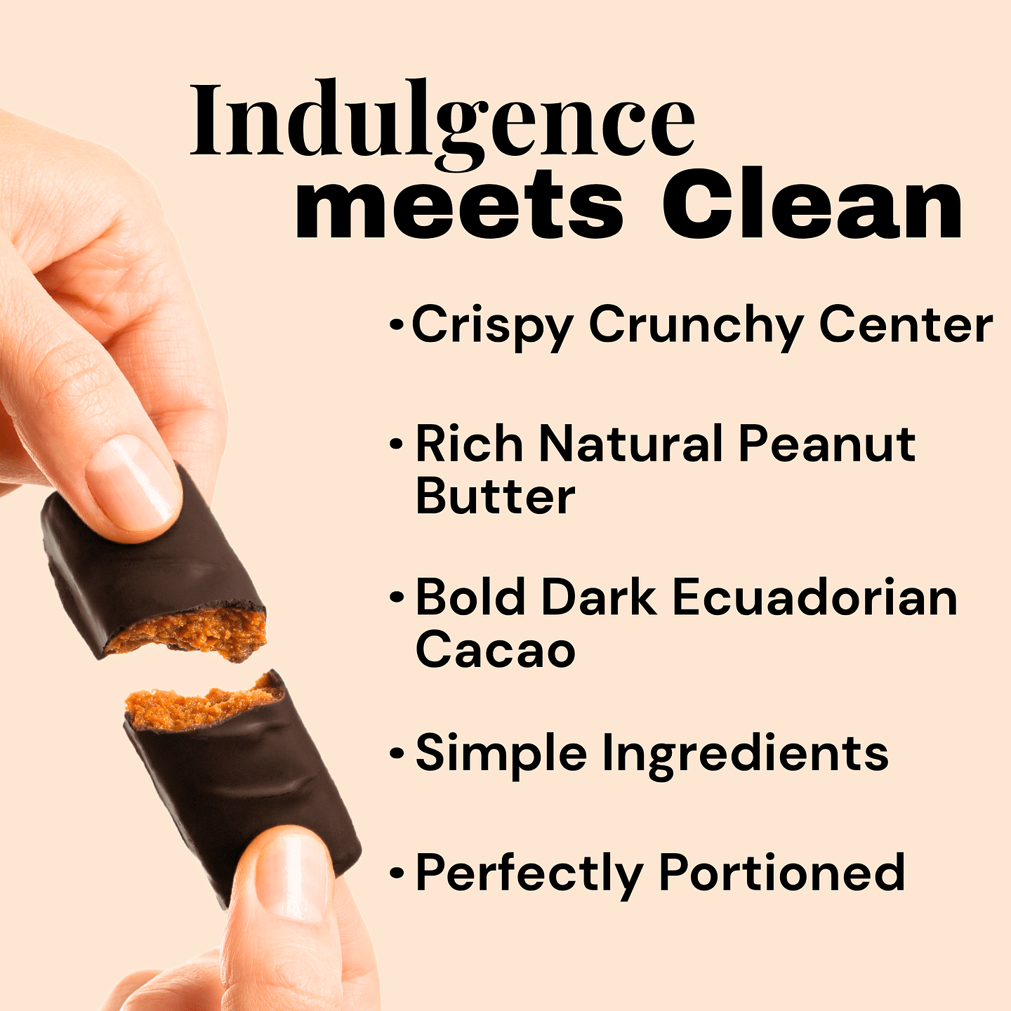 Dark Chocolate Peanut Butter Caramel Crunch (Keto | Vegan)