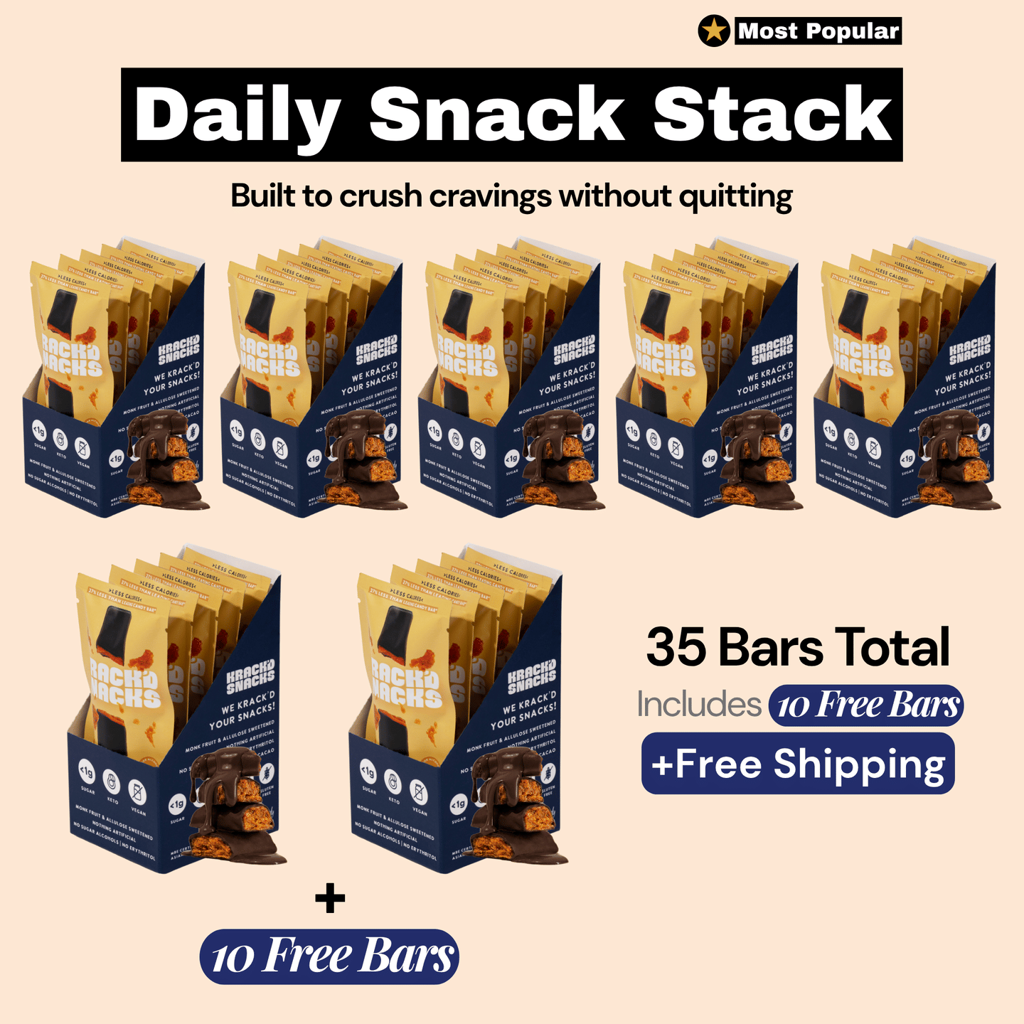 Dark Chocolate Peanut Butter Caramel Crunch (Keto | Vegan)