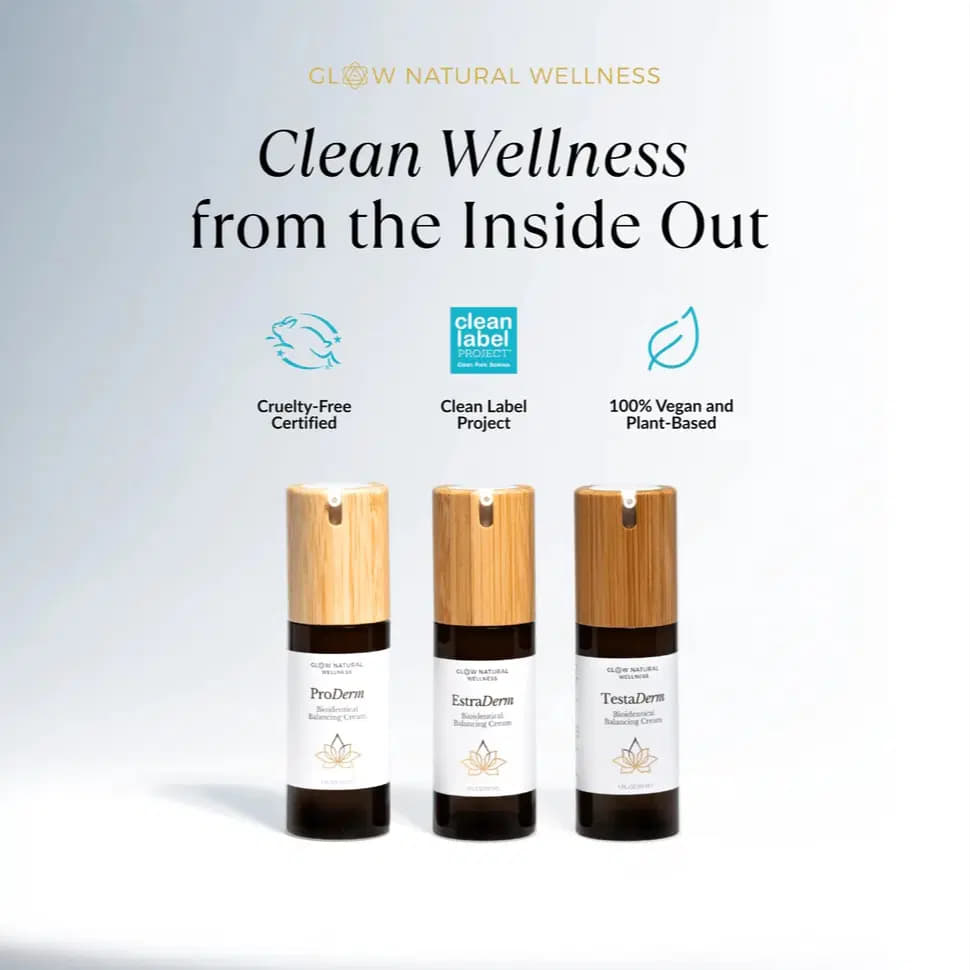 Clean Hormones Derm 3 Pack Bundle - Plant-Based Hormone Support Cream Collection for Daily Wellness