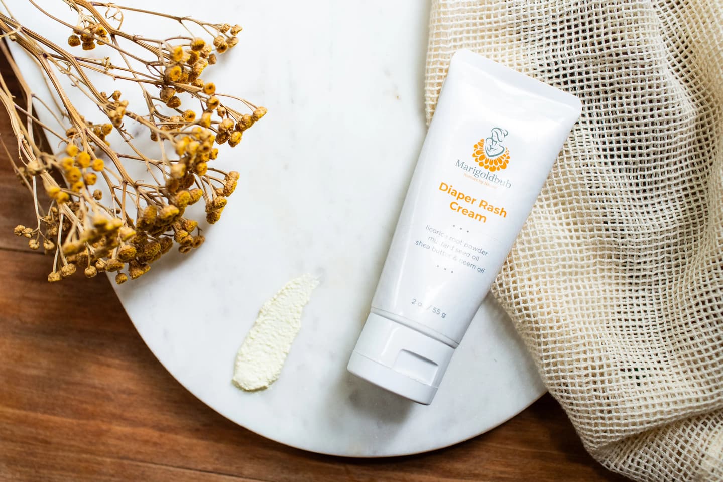 Diaper Rash Cream – Marigold Extract, pH Balanced, Newborn Safe Formula