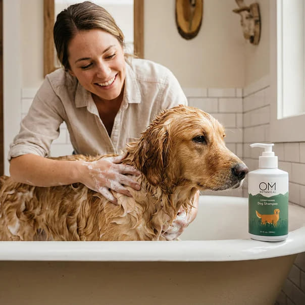  OM Botanical Fresh & Clean Grooming Bundle | Conditioning Dog Shampoo & Pet Grooming Spray