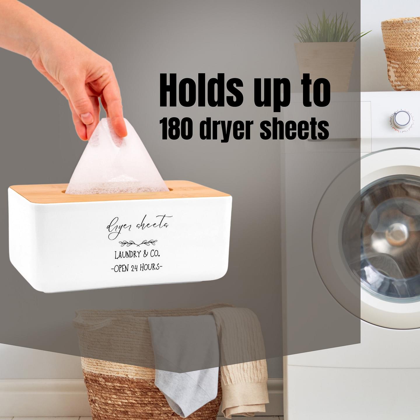 Dryer Sheet Container with Lid