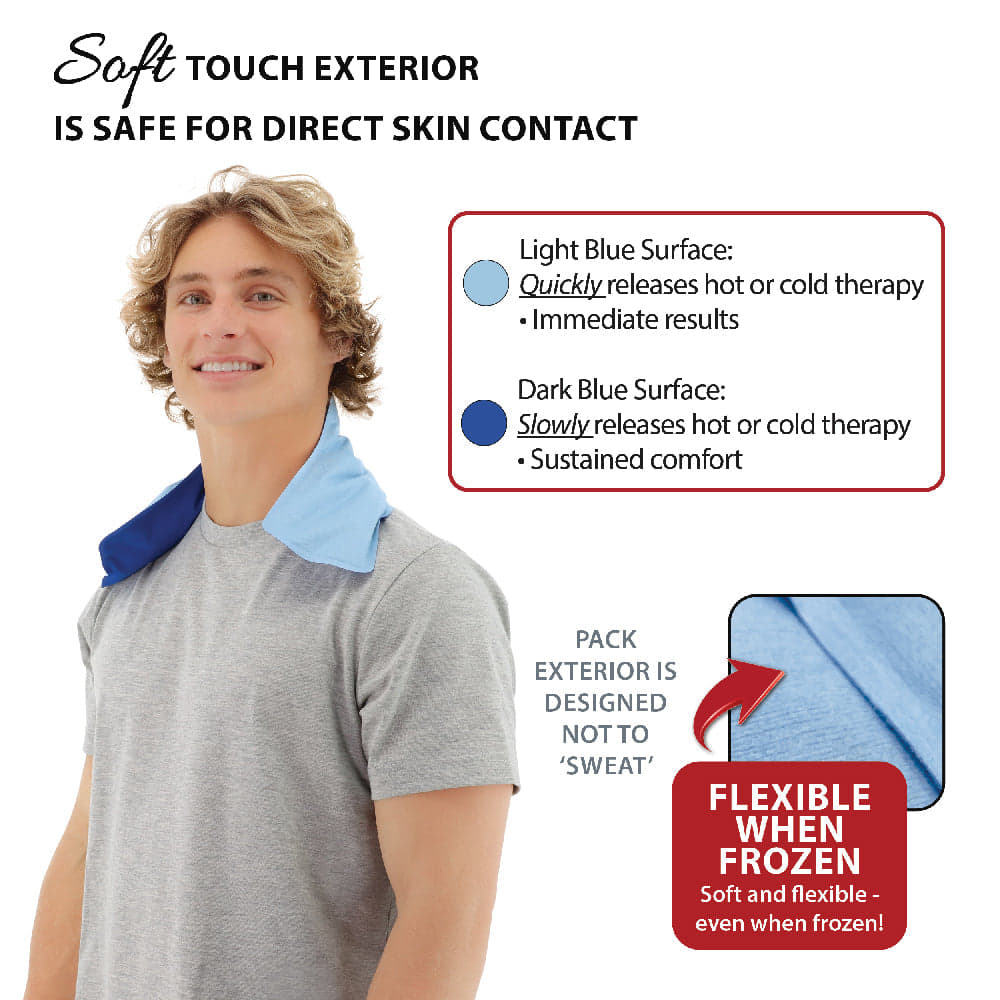 Dual Comfort CorPak Hot & Cold Therapy Pack - 8.5" x 14" Wrist Wrap with Adjustable Strap