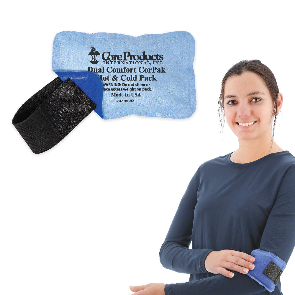 Dual Comfort CorPak Hot & Cold Therapy Pack - 8.5" x 14" Wrist Wrap with Adjustable Strap