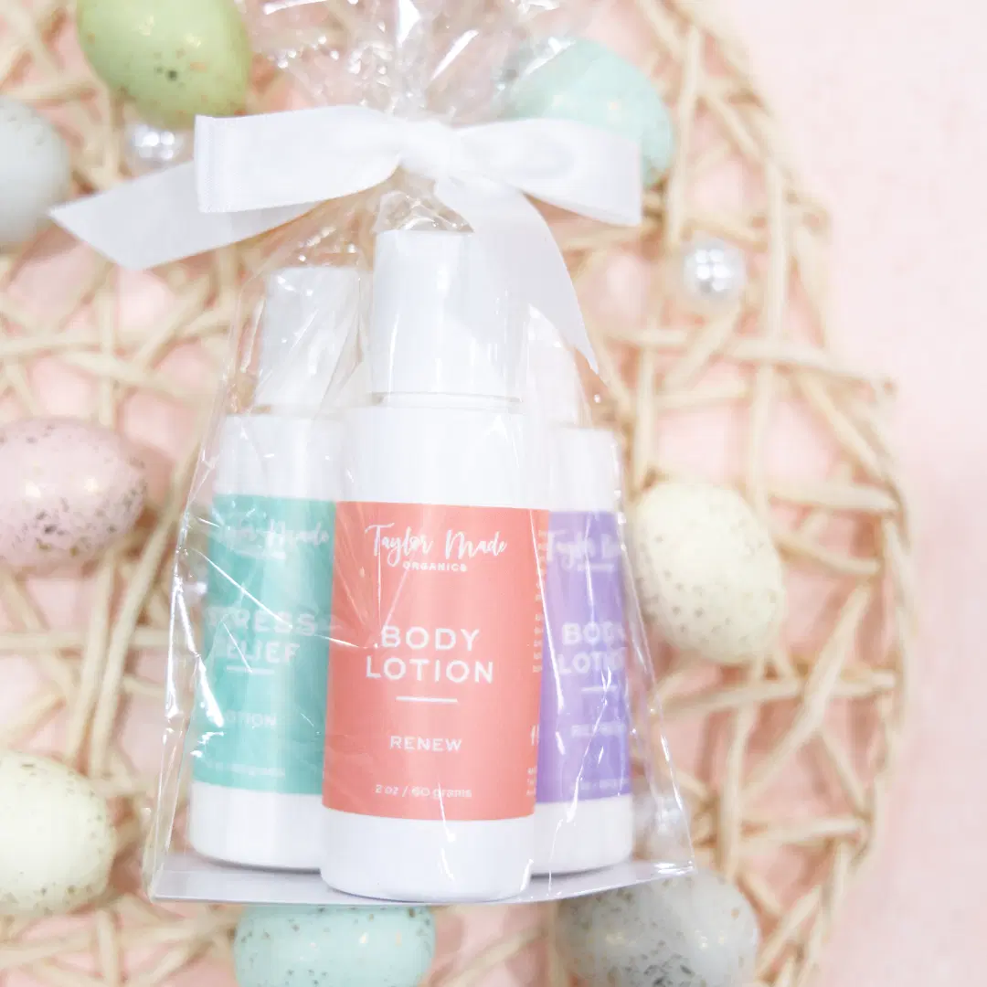 Easter Mini Lotion Gift Set - Organic 3-Piece Self-Care Collection