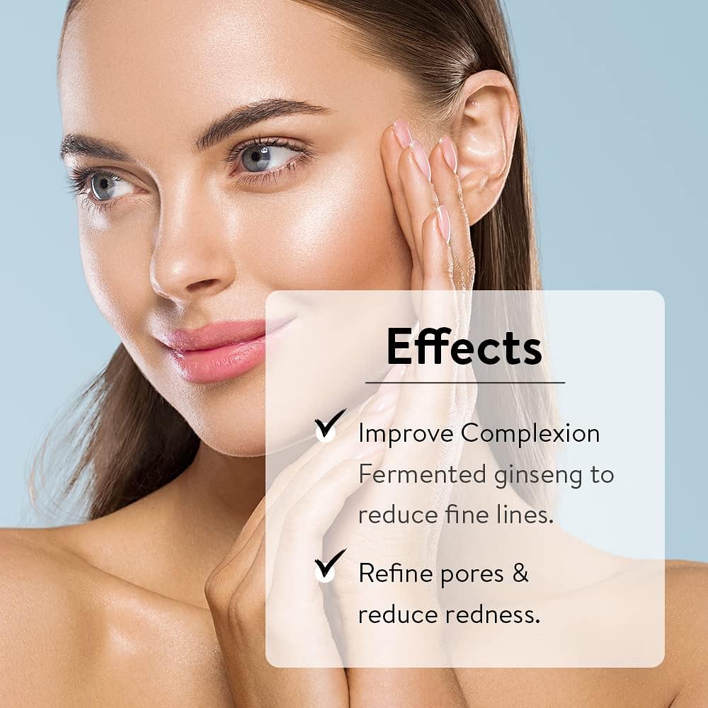 Emani Miracle 7in1 Primer Serum for Large Pores and Oily Skin, Infused With Korean Fermented Ginseng to Promote Collagen Brightening and Minimize Fine Lines Discolorations, 1.18 fl oz