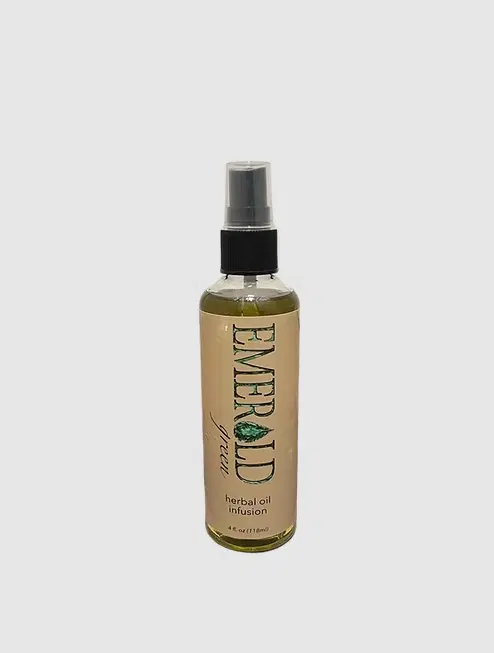 Emerald Green Spray - Herbal Healing Oil for Skin, Muscle & Joint Recovery - 4oz