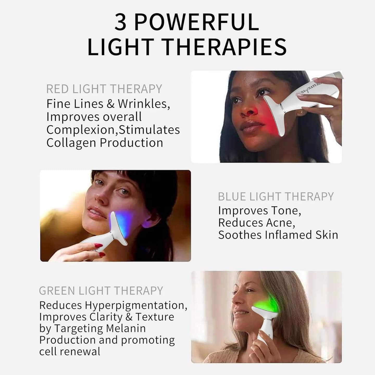 Era of Nature Face and Neck LED Massager – Warm & Vibrating Beauty Device, Waterproof & Rechargeable Relaxation Tool for a Smooth, Radiant, and Refreshed Appearance image