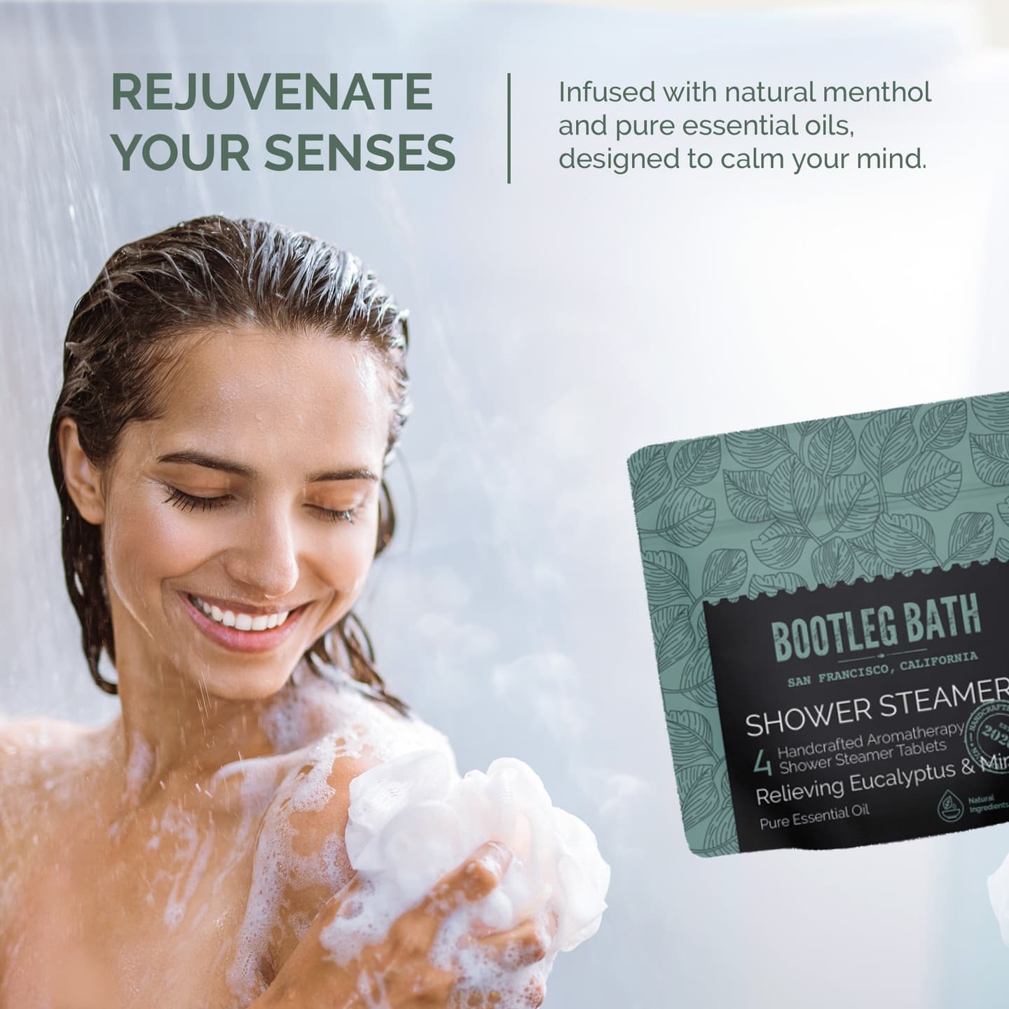 Eucalyptus Shower Steamers - 4 Pack 4 Count Shower Bombs with 100% Pure Essential Oil