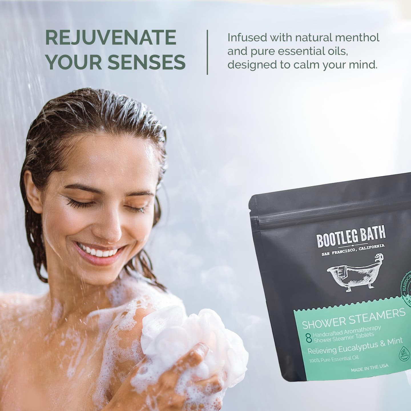 Eucalyptus Shower Steamers - 8 Pack 8 Count Shower Steamers with 100% Pure Essential Oil