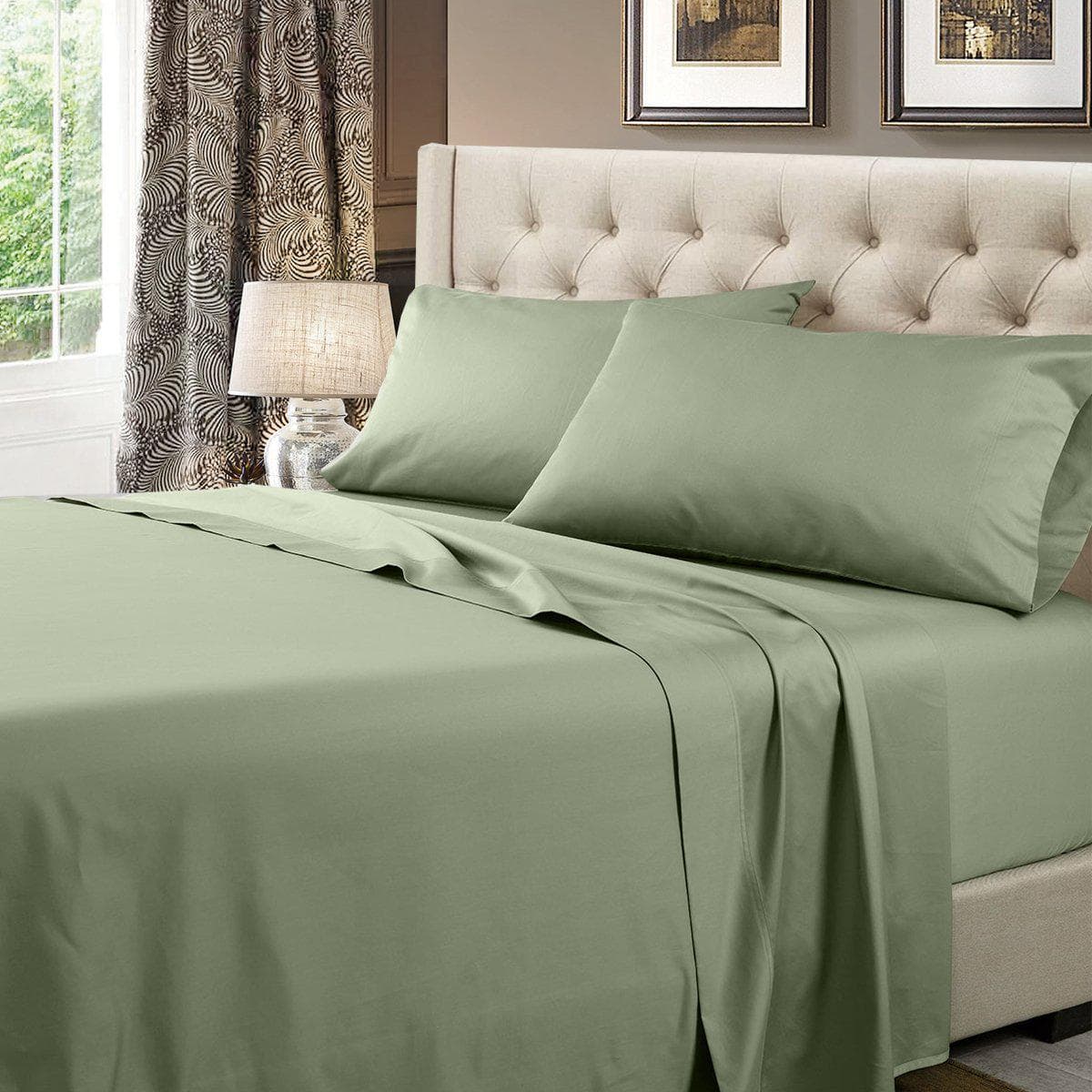 Extra Deep Pockets (22 inches) Solid 600 Sheet Set