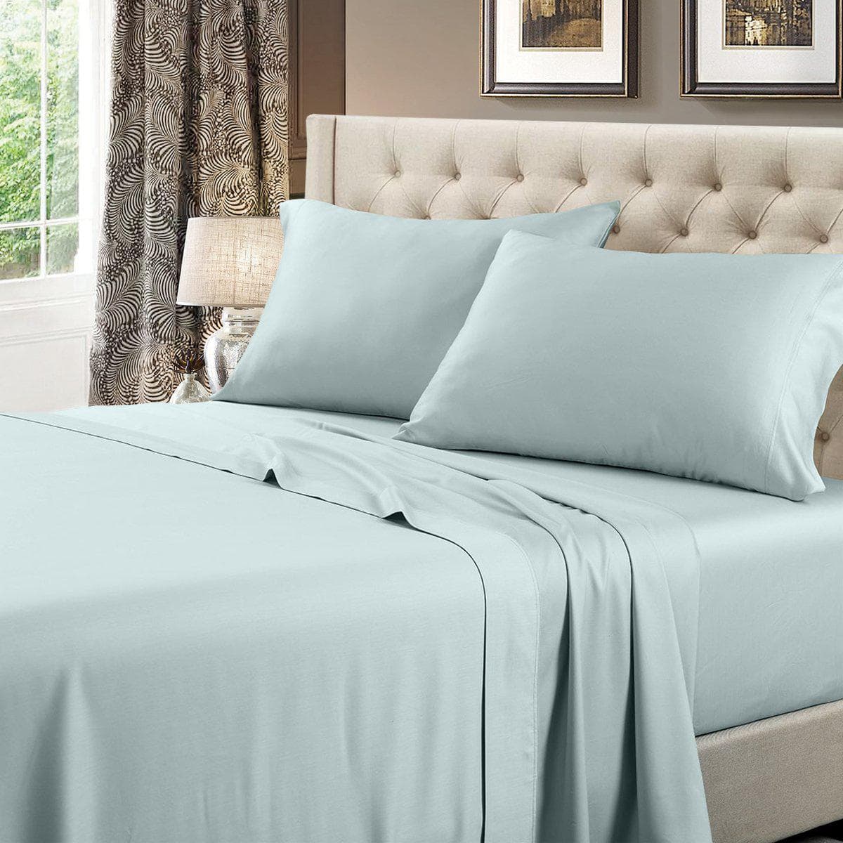 Extra Deep Pockets (22 inches) Solid 600 Sheet Set