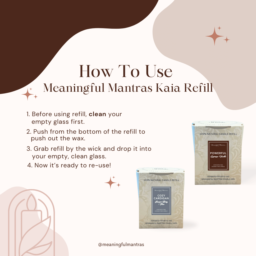 Extraordinary Cinnamon Spice 8oz Natural Candle Kaia Collection Refill