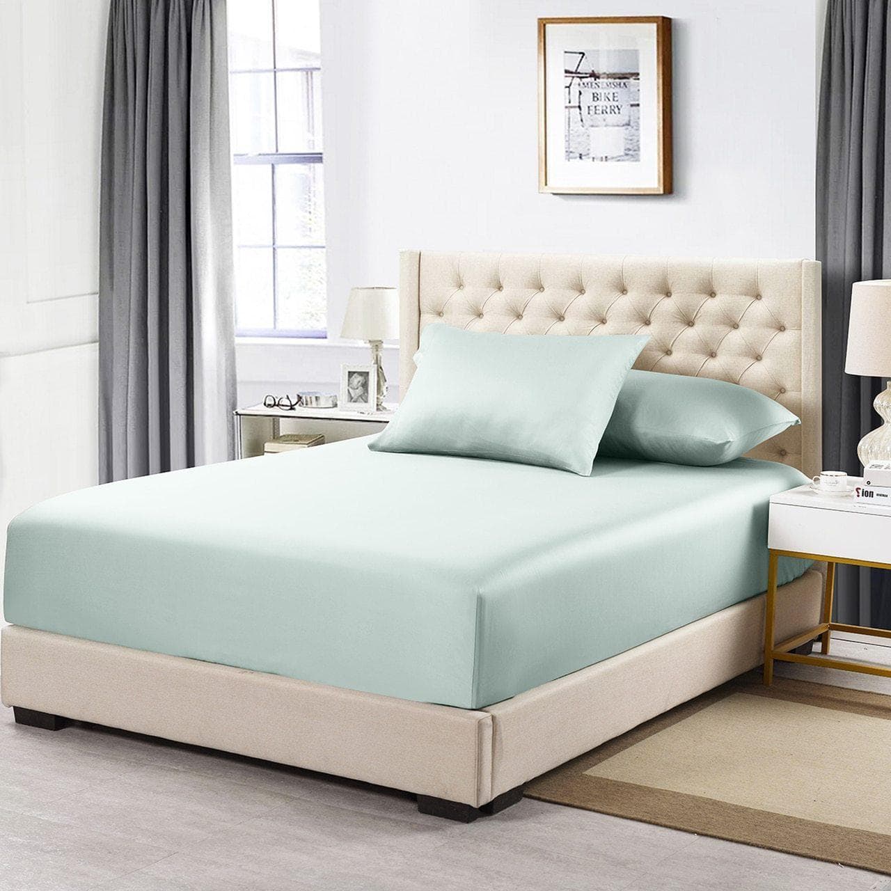 Fitted Sheet + Pillowcases Set - Luxury Cotton 608 Made in Egypt