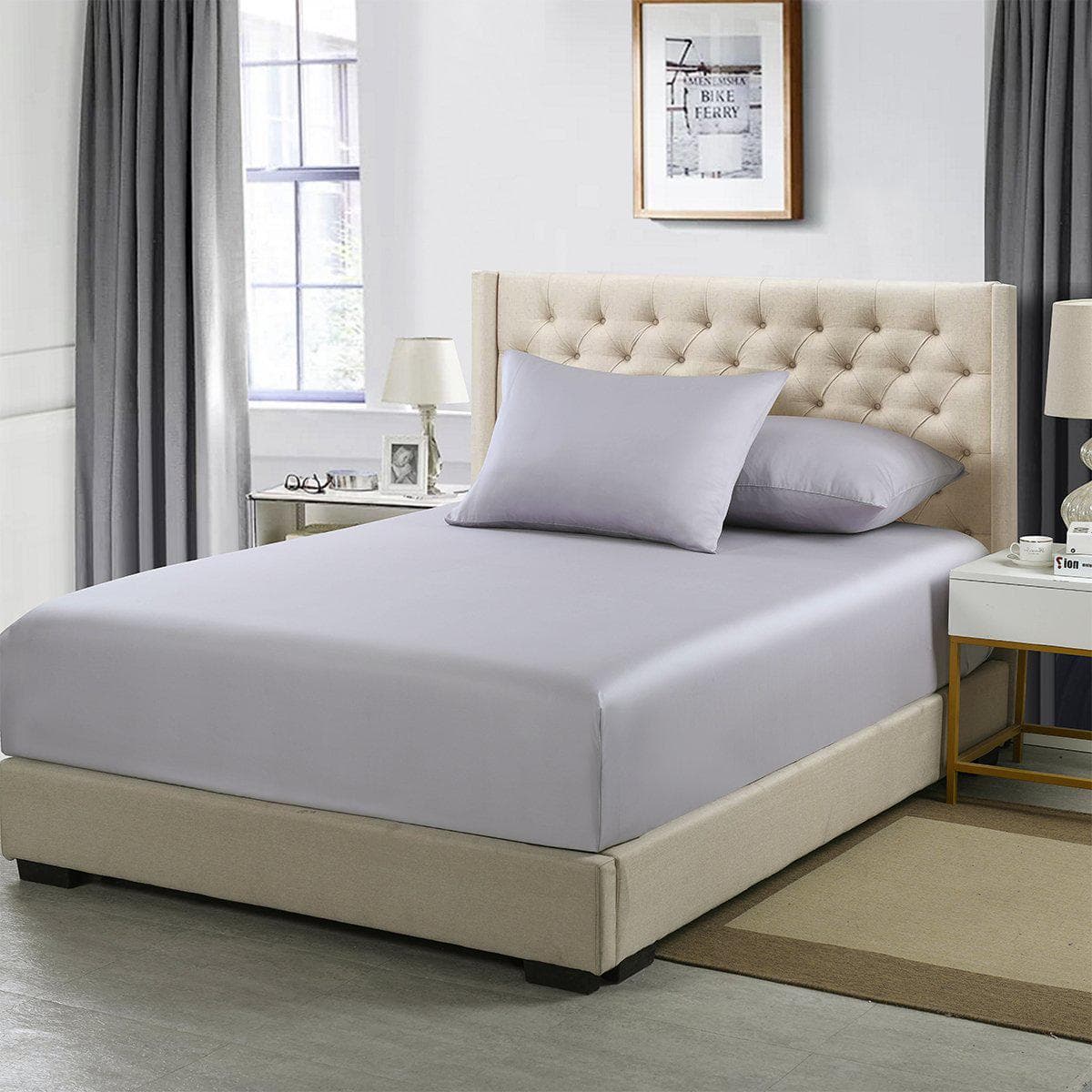 Flex King Fitted Sheet Only - Eucalyptus 600 Thread Count