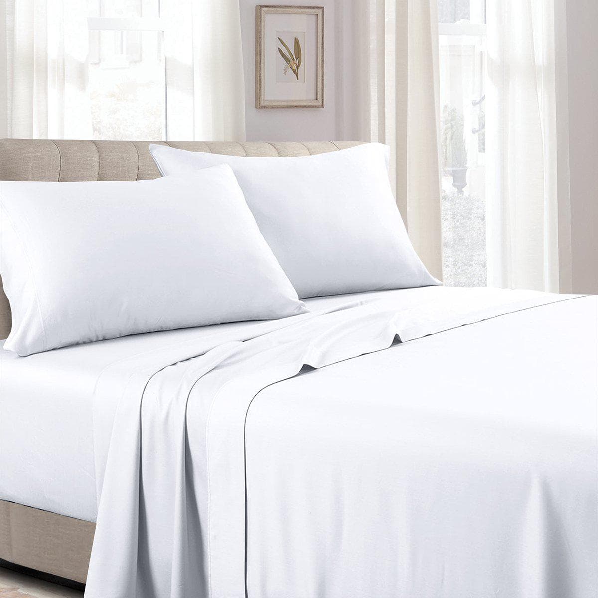Flex Top California King adjustable Sheet Set 300 Count Solid Sateen